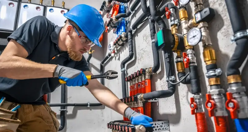 Licensed Plumber at Work in Lawrenceville